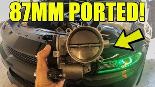 Smooth and accurate idle control 90mm KTuned Throttle body using MercRacing adapter for OEM IACV [upl. by Utta]