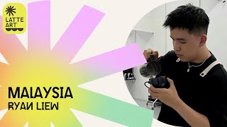 Ryan Liew Malaysia  2024 World Latte Art Championship  SemiFinals [upl. by Abihsat]