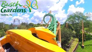 Cheetah Hunt  Front Row POV  Busch Gardens Tampa Bay [upl. by Nairad684]