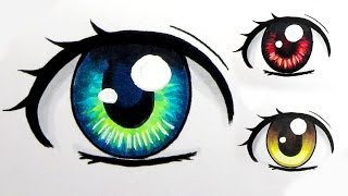 How to Colour Eyes with Copic Markers 3 Ways [upl. by Odraode410]