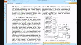 FPGA Based True Random Number Generation Using Programmable Delays in Oscillator Rings [upl. by Ghassan767]