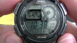 Unboxing  Casio AE1000W 1AV  World Time  PTBR  Brasil [upl. by Annadal44]