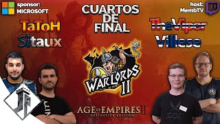 WARLORDS 2  TaToH vs Sitaux  TheViper vs Villese CUARTOS DE FINAL [upl. by Tallu812]