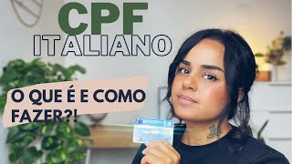 Codice fiscale Italiano  o que é e como fazer [upl. by Akalam]