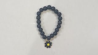 °•Black ⬛ bracelet•°◇♧▪︎•▪︎fypシ゚viral diy diyjewelry [upl. by Spike]