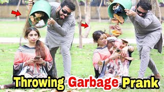 Blind Man Throwing Garbage Prank  HitPranks [upl. by Siulesoj]