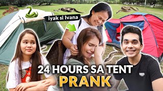 NAPRANK SI IVANA 24 HOURS SA TENT CHALLENGE  IVANA ALAWI [upl. by Sylvan]