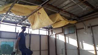 pre fabricated house heat resistant ceiling work my Dream Home [upl. by Alsi]