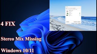 4 Fix Stereo Mix Missing in Windows 1011 [upl. by Ohcirej400]