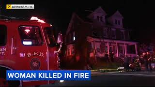 Woman killed in house fire in Bethlehem Pa identified [upl. by Nareik]