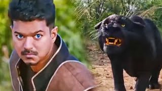 विजय ने कैसे काला चीता को अकेले ही मार गिराया Vijay Vs Black Panther  Zabardast Scene  Puli Film [upl. by Adalard]