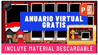 ANUARIO VIRTUAL EN POWER POINT gratis y editable\ Clausura Virtual [upl. by Ciro806]