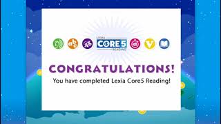 Completed Level 1 Finished Lexia Core5 Reading [upl. by Anaili]