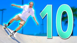 10 EASIEST SKATEPARK TRICKS FOR BEGINNERS [upl. by Buschi]