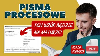 Pisma procesowe co wymagają na maturze z WOSu [upl. by Atinwahs301]