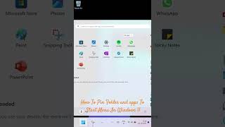 How To Pin apps To Start Menu In Windows 11 [upl. by Teiluj742]