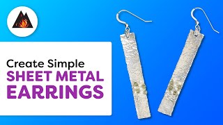 Simple Sheet Metal Earrings [upl. by Obie]