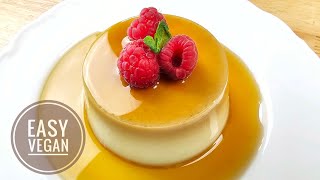 Secret revealed Easiest Vegan flan Creme Caramel recipe No egg no oven no gelatin gluten free [upl. by Kazimir]