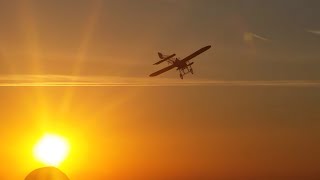 Bleriot XI Sunset Flight at Oldtimertreffen Hahnweide 2016 [upl. by Stacy]