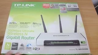 TPLINK WR1043ND WiFi router indepth review [upl. by Eelyah671]