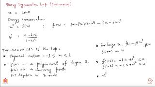 Classical Mechanics Nutation and Precission of a heavy symmetric top [upl. by Nnaeirual319]