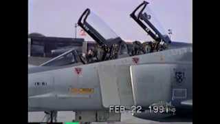 F4 RF4 Desert Storm 1991 LOW FLYING Phantom NVANG F4 RF4 Reno ANG [upl. by Agatha]