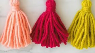 How to make a Tassel  Quick amp Easy Yarn Tassel DIY [upl. by Lasala]