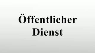 Öffentlicher Dienst [upl. by Nysila9]