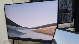 Monitor arm unboxing and installation wfh2023 wallmount [upl. by Idnat]