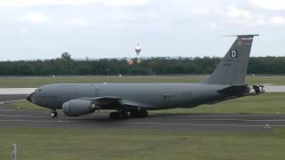 US Air Force KC135 Stratotanker takeoff [upl. by Philpot]