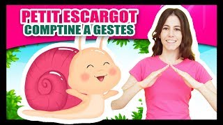 Comptines à gestes pour bébés  Petit Escargot  Titounis [upl. by Dorfman]