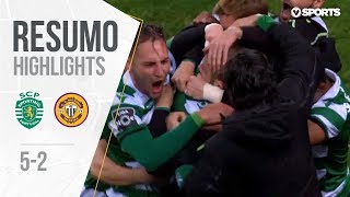 Highlights  Resumo Sporting 52 Nacional Liga 1819 13 [upl. by Holly]