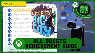 Little Kitty Big City Xbox All Quests  Quick Guide XboxGamePass [upl. by Leorsiy]