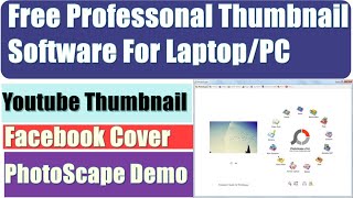 Best thumbnail maker for laptop  Free Professional Tool For Youtube Thumbnails  Best Photo Editor [upl. by Ruckman685]