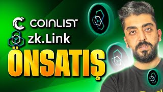 COINLIST YENİ ÖN SATIŞ zkLink 💲 [upl. by Vassily]