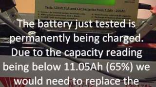 SLA Battery Testing with two different types of terminal connector [upl. by Ahsiaa]