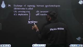 Exchange of segments between nonhomologous chromosome is called [upl. by Burne]