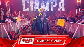 Tommaso Ciampa Returns with quotNo One Will Survivequot theme song WWE Raw June 19 2023 [upl. by Annmarie191]