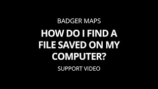 How do I find a file saved on my computer [upl. by Ralleigh810]