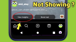 Fix View insight on Instagram not Showing Problem Solved [upl. by Sirromal]