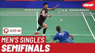 SF  MS  Viktor AXELSEN DEN 7 vs CHEN Long CHN 5  BWF 2019 [upl. by Hanan]