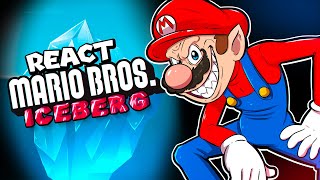 O CURIOSO ICEBERG DE SUPER MARIO BROS REACT [upl. by Anni]