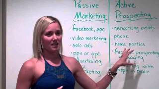 MLM Recruiting Secrets  Passive Marketing vs Active Prospecting [upl. by Dreeda]