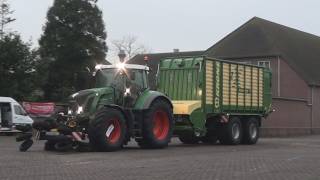 Fendt 824 Peecon aanrijdbeveiliging Abemec 2011 Trekkerweb HD [upl. by Gertrud]