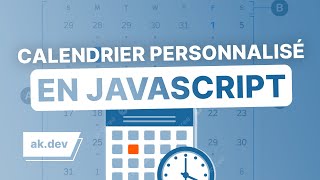 Créer un calendrier personnalisé en JavaScript [upl. by Melak728]