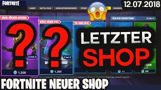 FORTNITE SHOP vom 127  😱 LETZTER SEASON 4 SHOP 🛒 Fortnite Battle Royale Shop 12 Juli 2018 [upl. by Atilrep495]