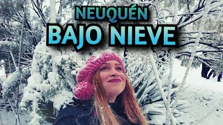 NIEVE EN NEUQUEN CAPITAL 2022  NEVADA HISTÓRICA DESPUÉS DE 40 AÑOS  DEBIAJE [upl. by Arsuy137]