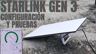 STARLINK GEN 3 CONFIGURACIÓN Y PRUEBAS ¿Mejor que la Gen 2 [upl. by Jesus207]