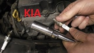 Kia Picanto Spark Plug Change [upl. by Avrit]