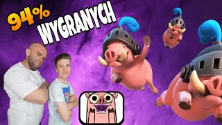 94 WYGRANYCH🏆 NOWY ŁATWY ROYAL HOGS DECK  CLASH ROYALE [upl. by Assyli]